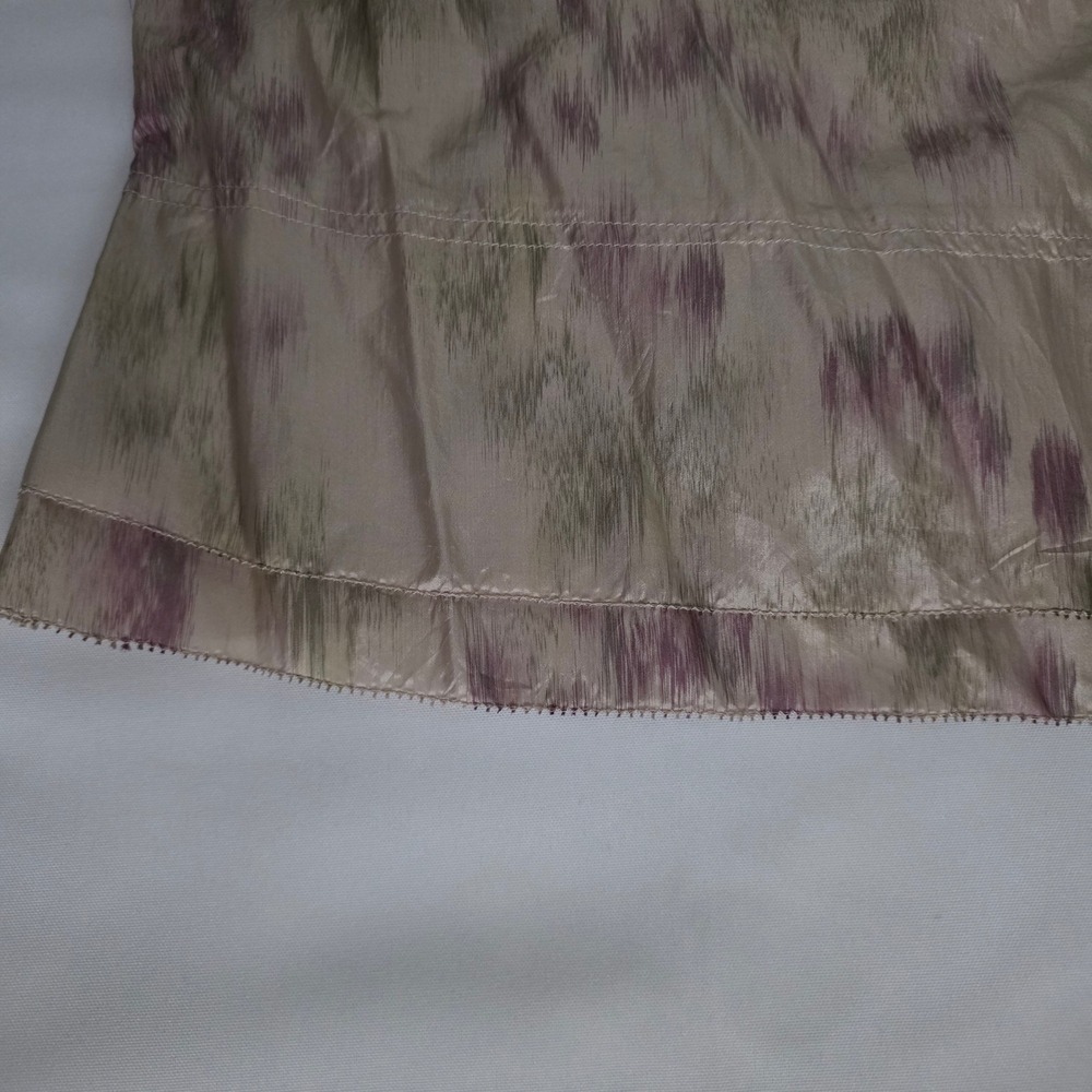 DKNY Donna Karan New York 100% Silk Abstract Print Wrap Blouse Women's Size 12 - Picture 6 of 12